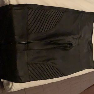 Faux leather leggings